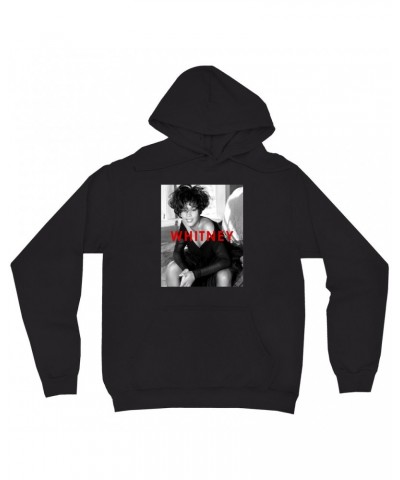 Whitney Houston Hoodie | Bold Black And White Cover Hoodie $8.39 Sweatshirts